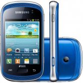 Smartphone Dual Chip Samsung Galaxy Music Duos Azul Android